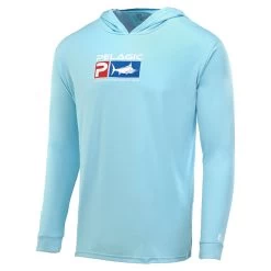 Pelagic Aquatek Deluxe Hoody Light Blue