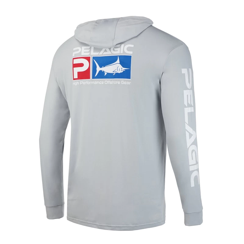 Pelagic Aquatek Deluxe Hoody Light Grey 2 Pelagic Aquatek Deluxe Hoody Light Grey - Afbeelding 2