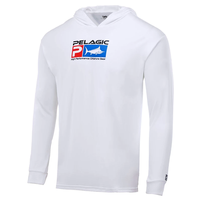 Pelagic Aquatek Deluxe Hoody White 1 Pelagic Aquatek Deluxe Hoody White