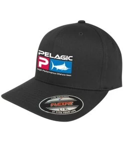 Pelagic Flexfit Deluxe Hat Black