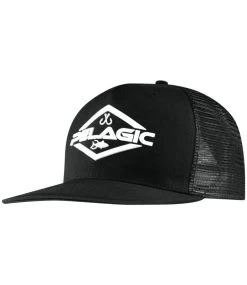 Pelagic Diamond Snapback Hat Black
