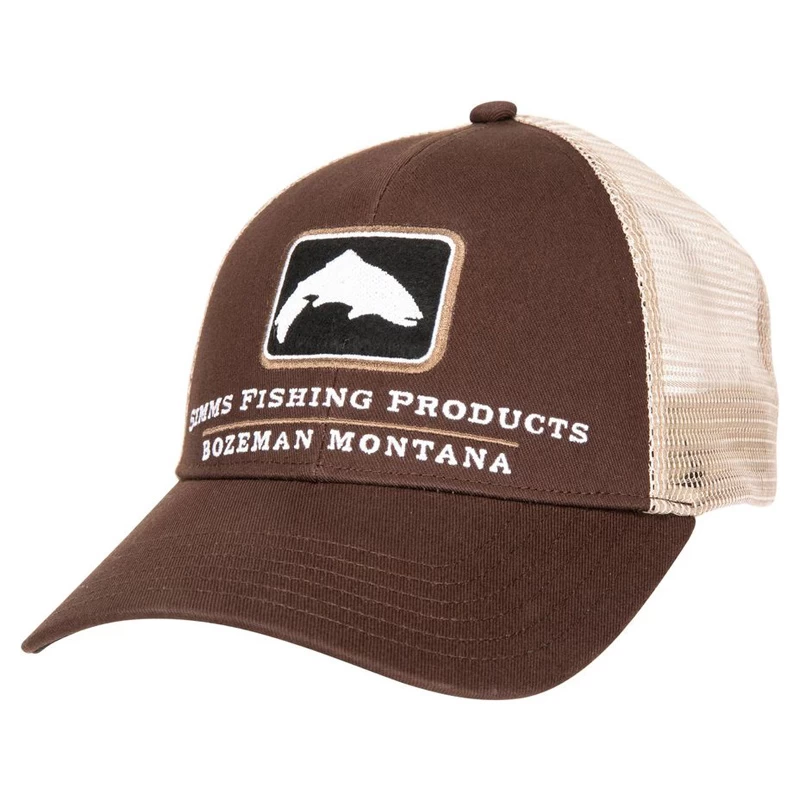 Simms Trout Icon Trucker Mahogany 1 Simms Trout Icon Trucker Mahogany