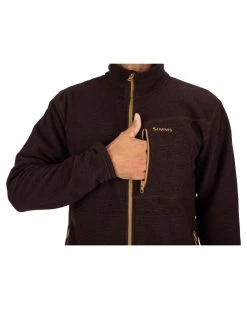 Simms Rivershed Full Zip Mahogany -Outdoor Kleding Koopjes 13071 901 30r 3