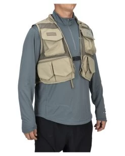 Simms Tributary Vest Tan -Outdoor Kleding Koopjes 13243 276 70r 4