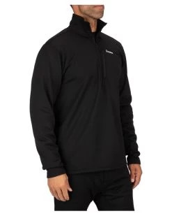 Simms Thermal 1/4 Zip Top Black -Outdoor Kleding Koopjes 13314 001 30r 5