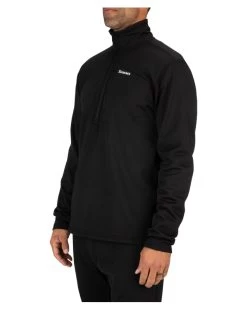Simms Thermal 1/4 Zip Top Black -Outdoor Kleding Koopjes 13314 001 30r 6