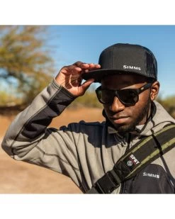 Simms CX Flat Brim Cap Black -Outdoor Kleding Koopjes 13446 001 00 3