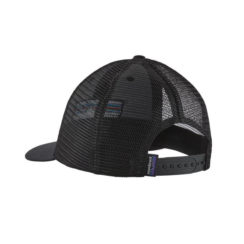 Patagonia P-6 Logo LoPro Trucker Hat Black 4 Patagonia P-6 Logo LoPro Trucker Hat Black - Afbeelding 4