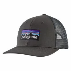 Patagonia P-6 Logo Trucker Hat Forge Grey