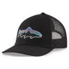 Patagonia Fitz Roy Fish LoPro Trucker Hat Black W/Fitz Roy Trout