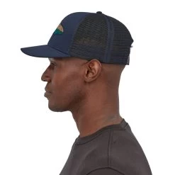 Patagonia Take A Stand Trucker Hat New Navy W/Wild Waterline -Outdoor Kleding Koopjes 38356 NEWI ALL 4