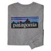 Patagonia M's L/S P-6 Logo Responsibili-Tee Gravel Heather
