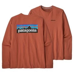 Patagonia M's L/S P-6 Logo Responsibili-Tee Quartz Coral
