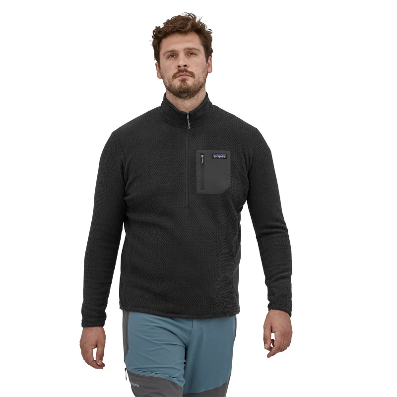 Patagonia M's R1 Air Zip Neck Black 2 Patagonia M's R1 Air Zip Neck Black - Afbeelding 2