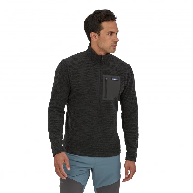Patagonia M's R1 Air Zip Neck Black 4 Patagonia M's R1 Air Zip Neck Black - Afbeelding 4