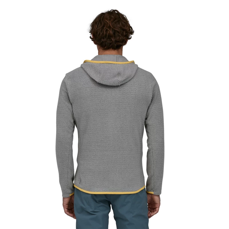 Patagonia M's R1 Air Full-Zip Hoody Salt Grey 3 Patagonia M's R1 Air Full-Zip Hoody Salt Grey - Afbeelding 3