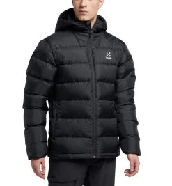 Haglöfs Bield Down Hood Men True Black -Outdoor Kleding Koopjes 6046842C5020r 5