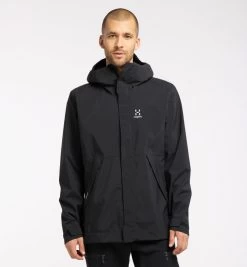 Haglöfs Tjärn Jacket Men True Black -Outdoor Kleding Koopjes 6046922C5020r 3