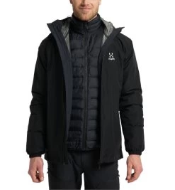 Haglöfs Eldstad 3-in-1 Mimic GTX Jacket Men True Black -Outdoor Kleding Koopjes 6050342C5020r 11