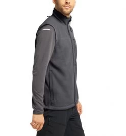 Haglöfs Malung Pile Vest Men Magnetite -Outdoor Kleding Koopjes 6050852AT020r 4