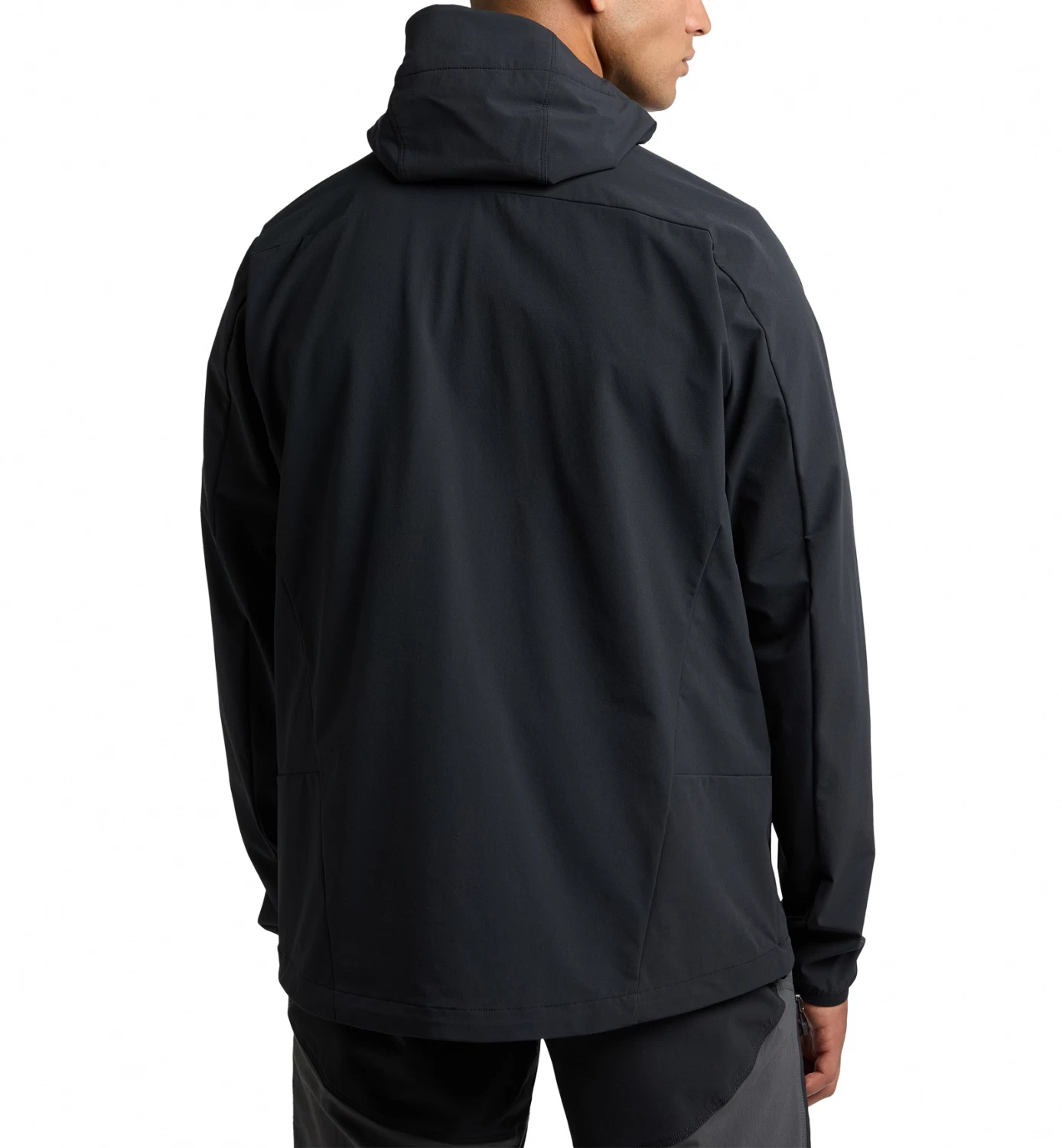 Haglöfs Move Softshell Hood Men True Black 4 Haglöfs Move Softshell Hood Men True Black - Afbeelding 4