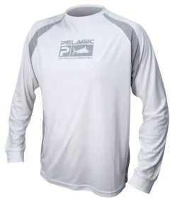 Pelagic Vaportek LSL Technical Shirt White/Grey