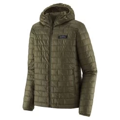 Patagonia M's Nano Puff Fitz Roy Trout Hoody Basin Green