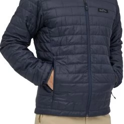 Patagonia M's Nano Puff Fitz Roy Trout Hoody Smolder Blue -Outdoor Kleding Koopjes 84455 SMDBr 5