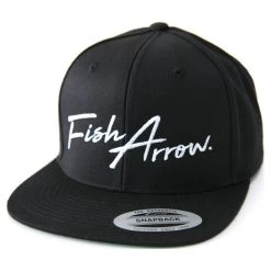 Fish Arrow FA Flat Cap Black