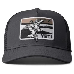 Yeti Duck Scene 5 Panel Bow Fit Trucker Dark Gray