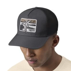 Yeti Duck Scene 5 Panel Bow Fit Trucker Dark Gray -Outdoor Kleding Koopjes H020G 4