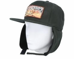 Skillfish Big Trout Patch Vintage Black Ear Flap Snapback -Outdoor Kleding Koopjes OB3000717 7