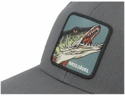 Skillfish Grisjävel Patch Charcoal/Black Trucker -Outdoor Kleding Koopjes OB3000733 6